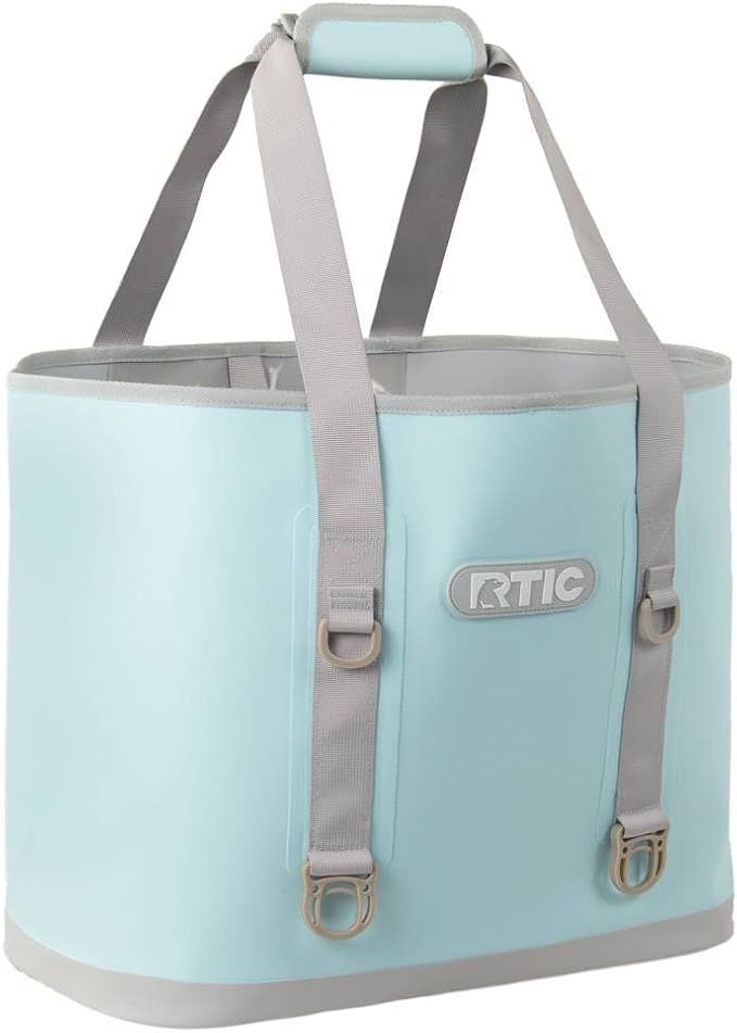 RTIC Large Tote Bag, Sky Blue, All Purpose Beach& Boat Tote Bag, Water Resistant Zippered Pocket,... | Amazon (US)