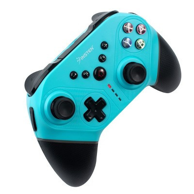 Insten Wireless Controller for Nintendo Switch, OLED Model, Lite, with Programmable Buttons, Gyro Axis, Vibration, Turbo, Blue | Target