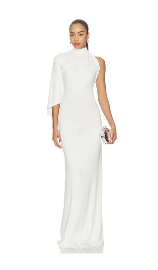 Diana Milkanova Studio One Shoulder Dress in White. - size S | Revolve Clothing (Global)