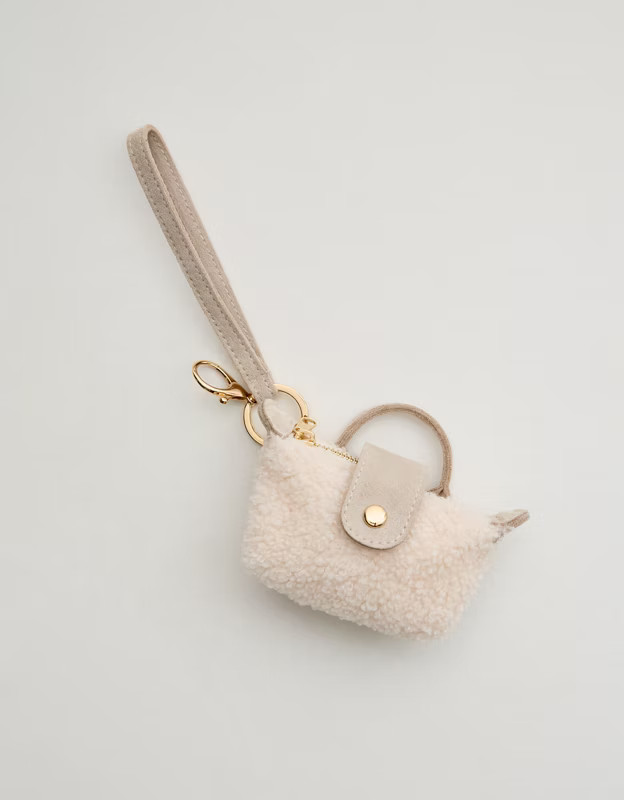 Aerie Fur Pouchette Bag Charm | Aerie