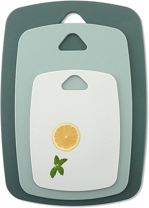 Chopping Board Set of 3, Chopping Boards for Kitchens with Handle, BPA Free, Dishwasher Safe Cutt... | Amazon (UK)
