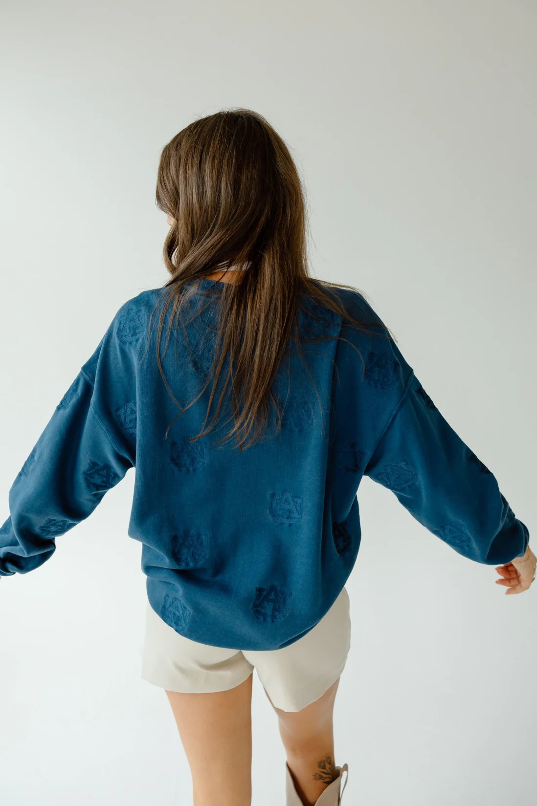 Auburn Ritter Repeat Lantern Sleeve Crew | Gameday Social