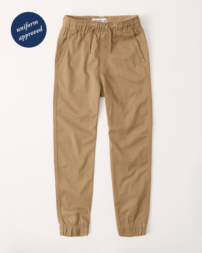 twill joggers | Abercrombie & Fitch (US)