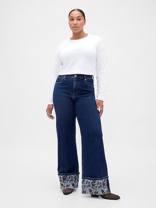 High Rise Stride Wide-Leg Jeans | Gap (US)