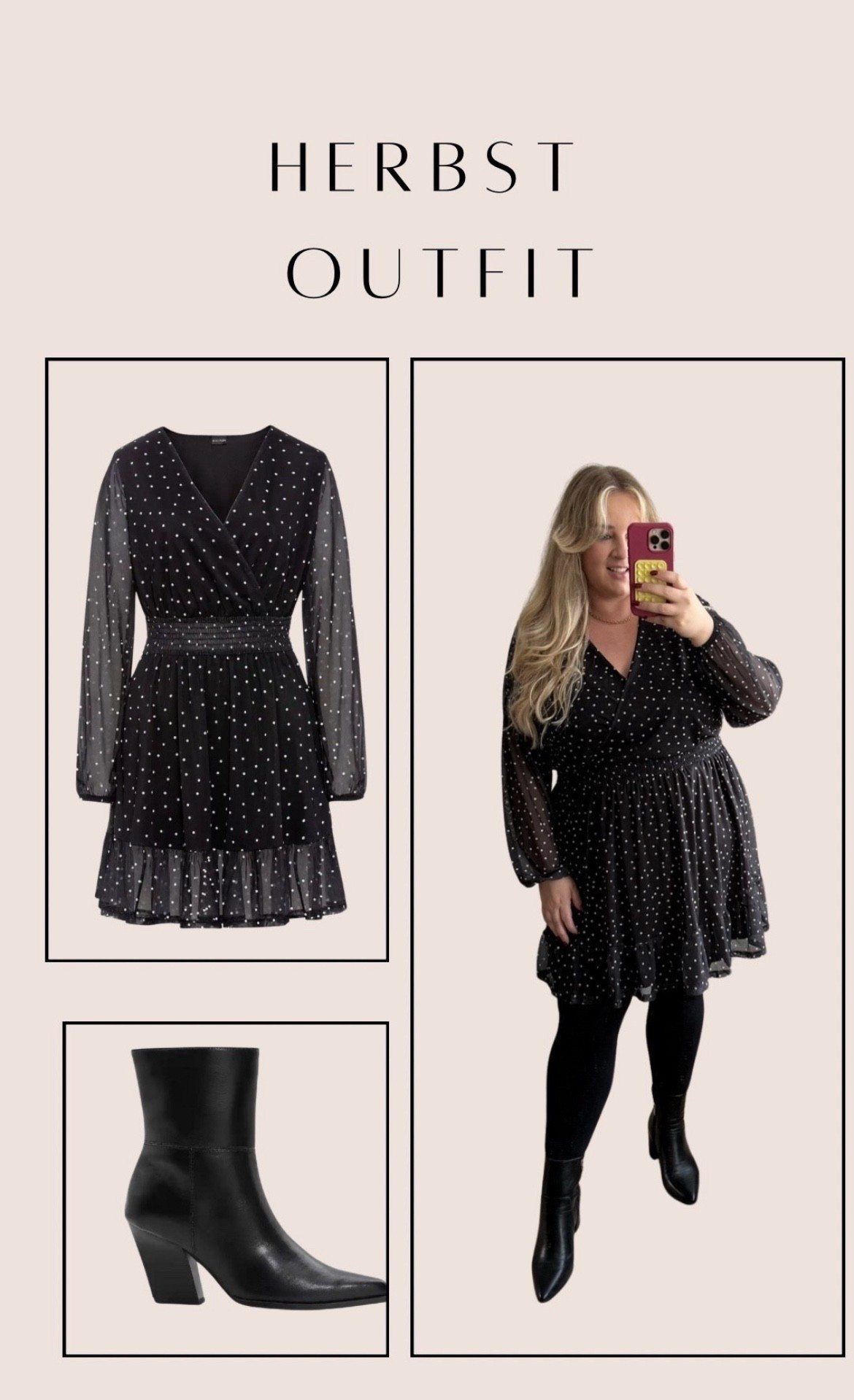 Herbst-Outfit 

Am 10. und 11. November 22% sparen mit dem Code: SINGLESDAY 

#kleid #herbstlook #stiefeletten #herbstdeutschland
