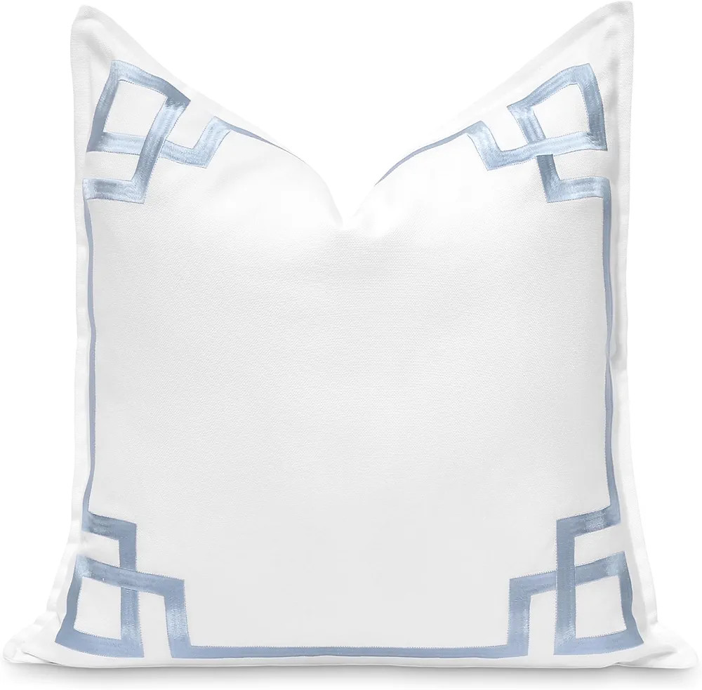 Hofdeco Premium Coastal Patio Indoor Outdoor Throw Pillow Cover Only, 20"x20" Water Repellent for... | Amazon (US)