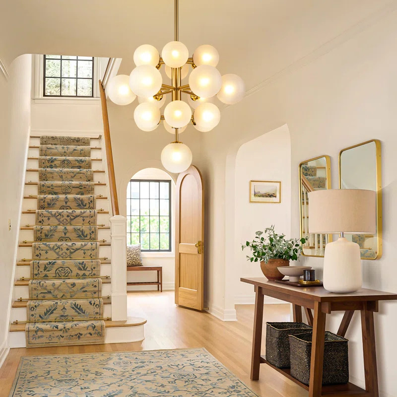 Scituate 19 - Light Dimmable Tiered Modern Glass Bubble Chandelier | Wayfair North America