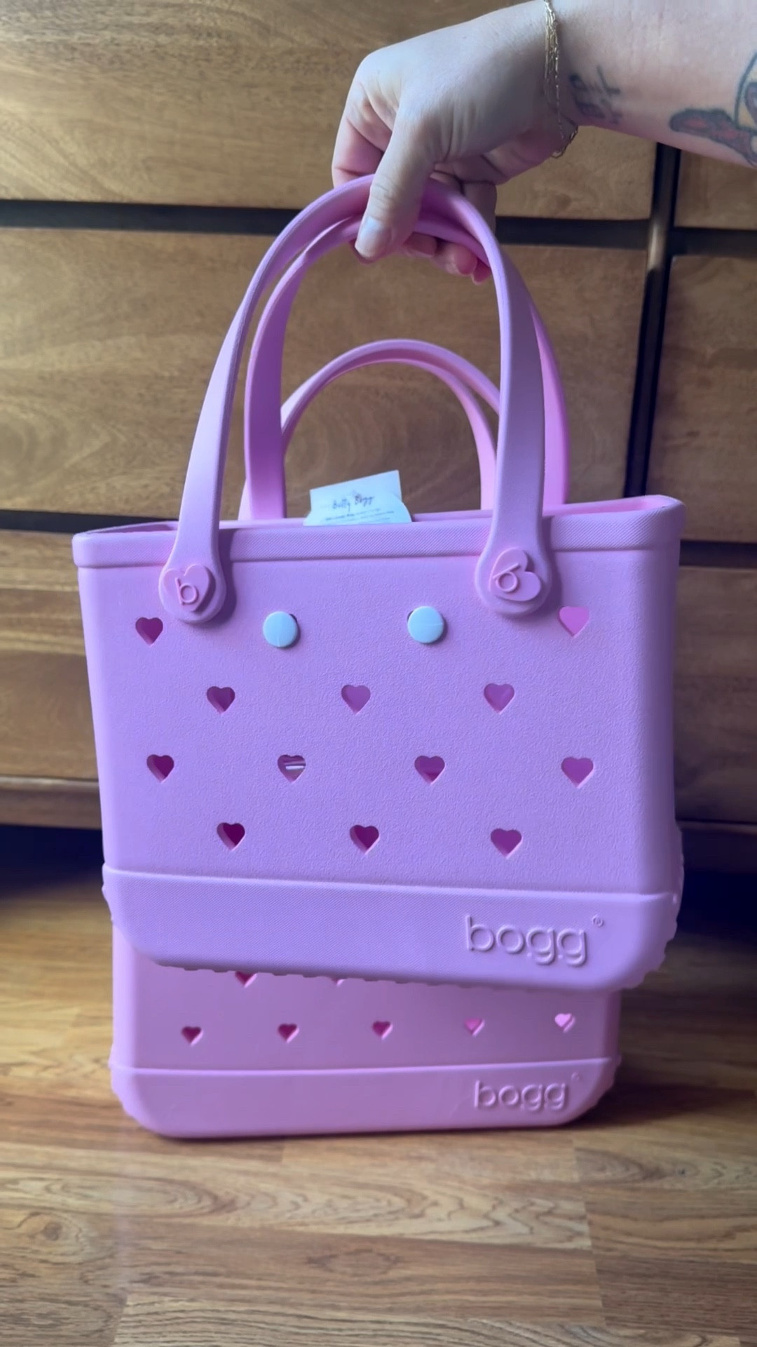 Matching my mini 💖 Pink Taffy Bogg Bags with the cutest heart details… my forever Valentine 🥹💘

#ValentinesFinds
#ValentinesWithMyMini
#ValentinesAesthetic
#MomAndMiniStyle
#MiniMeMom
#GirlMomMoments
#PinkVibesOnly

#LTKKids #LTKGiftGuide #LTKSeasonal