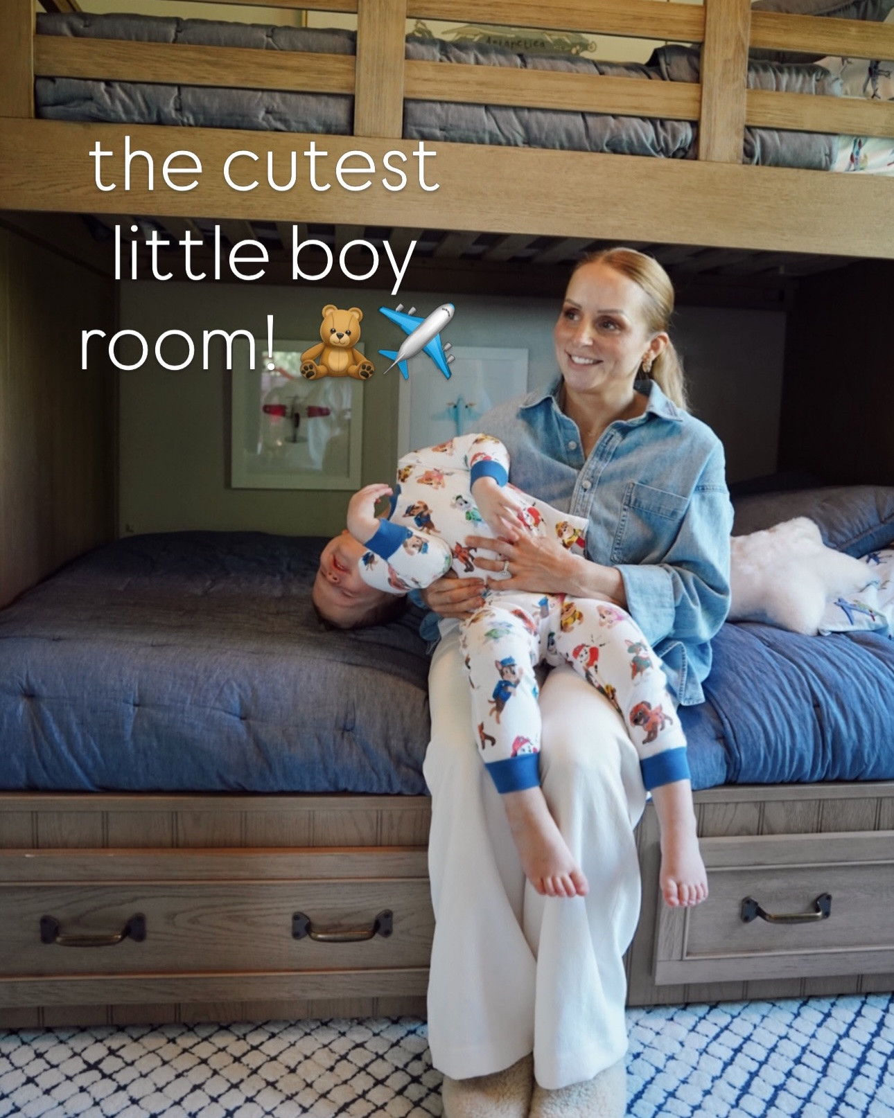 If you asked me which room was my favorite to decorate, I’d probably say my son’s room. 🤍 Not because it’s the fanciest room in our house, but because every choice was made with him in mind. The bunk beds for future sleepovers, the storage for all the little treasures boys somehow collect, the airplane details because he loves to point at them and his daddy works on jets, sweet bears and the open floor space for playing, building, imagining, and just being little.

As a designer, I’ve decorated a lot of rooms over the years, but this one will always be special. At the end of the day, it was never really about creating the perfect room. It was about creating a place for him to make memories, dream big, and be a kid for a little while longer 🧸✈️🤍


Pottery barn @potterybarnkids pottery barn kids, navy room, big boy room

#LTKmomlife #LTKdayinmylife #LTKHome