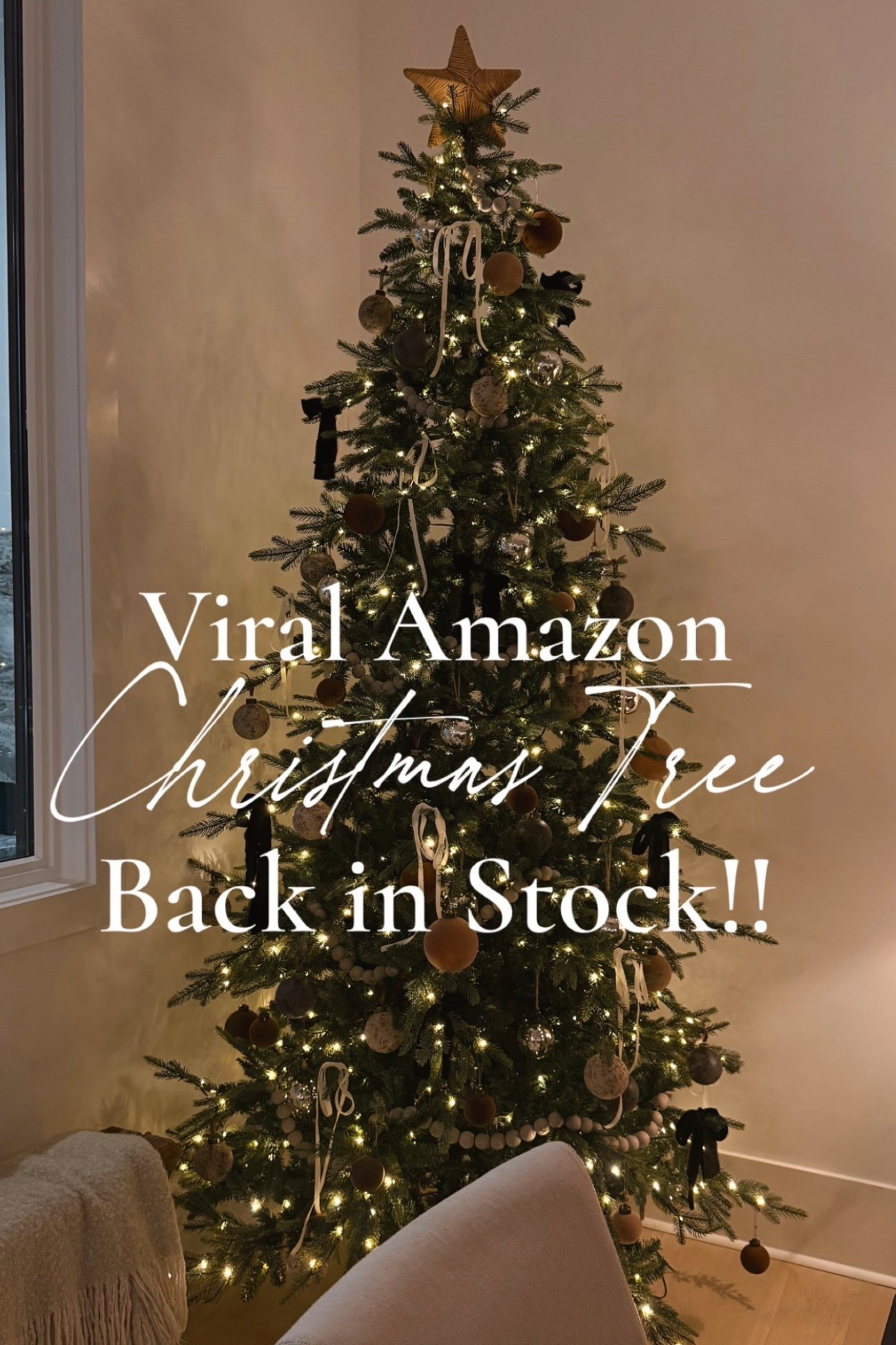 My viral Amazon Christmas pre-lit tree is back in stock!! Grab it while you can 🌲 It is so affordable and comes in so many different height options. It also comes in a flocked option as well. 🤍 Grab it before it sells out!! ✨

#LTKHoliday #LTKSeasonal #LTKHome