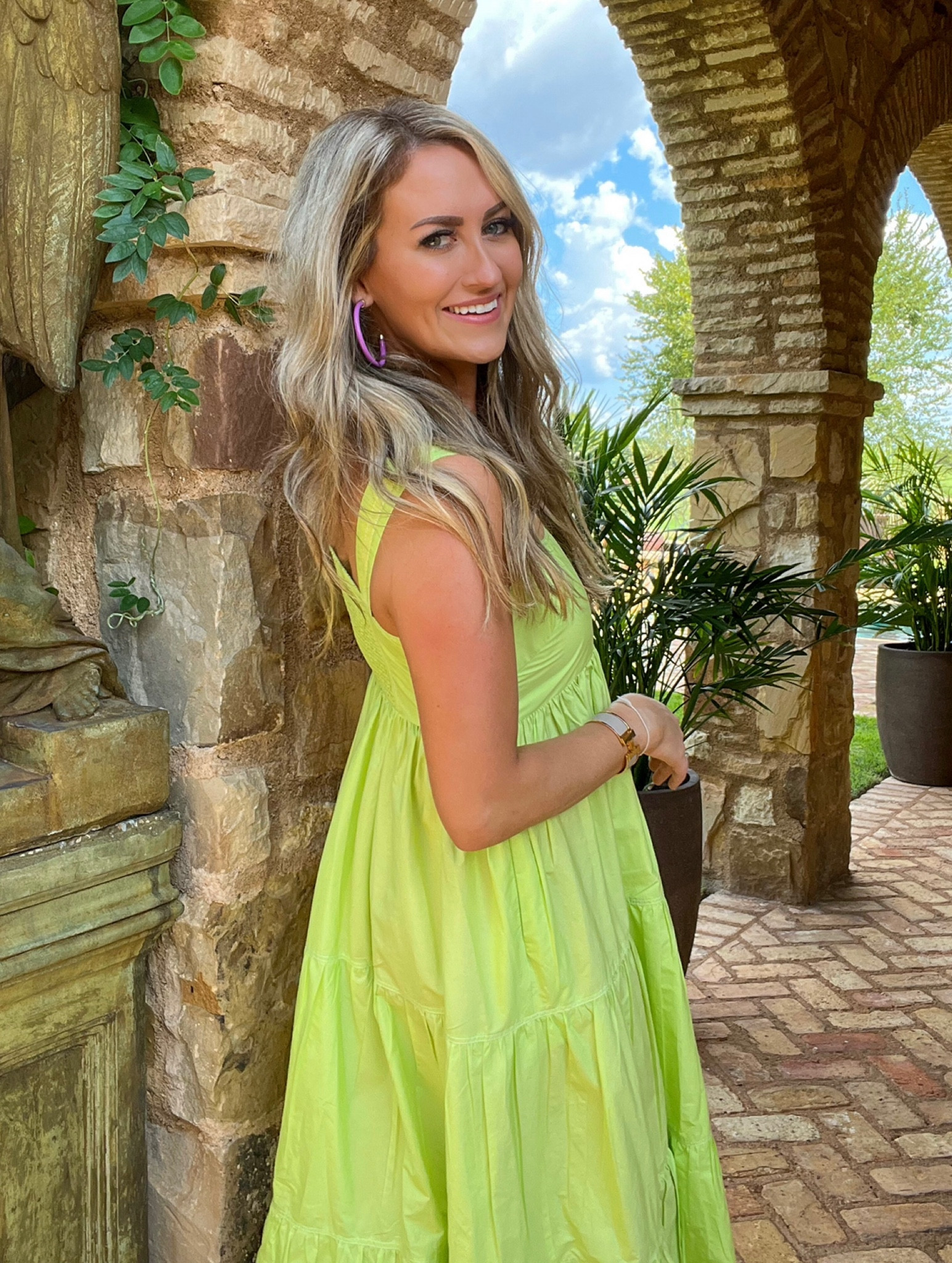 slim fit dress slacks STAUD NOUR DRESS CITRON