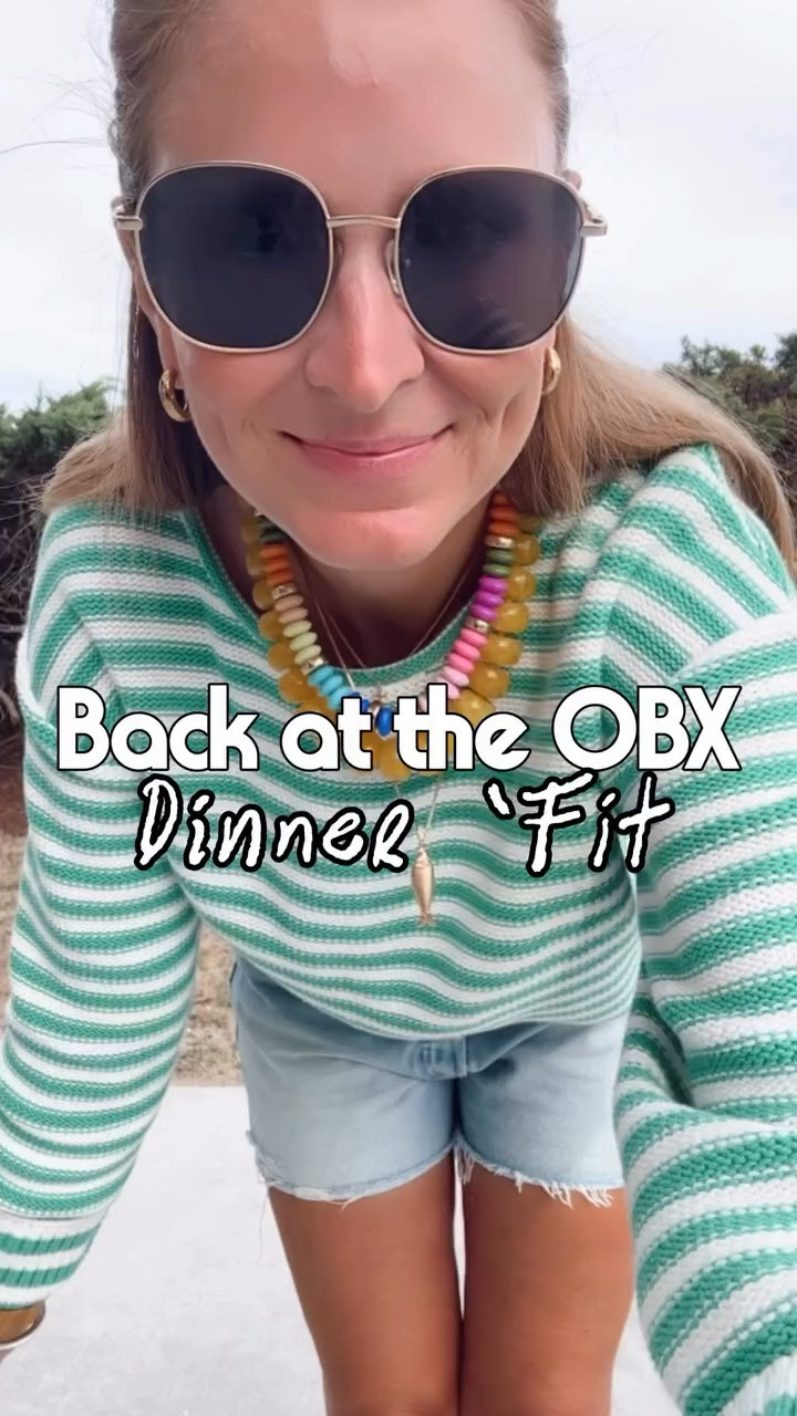 Simple, casual, but colorful look for a beach dinner tonight! Love throwing on my favorite denim shorts with a beach sweater! 

#ootd #beachstyle #beachdays #whatiwore #amazonfind