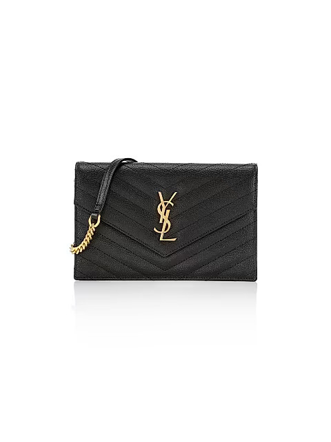 Quilted Leather Chain Wallet | Saks Fifth Avenue