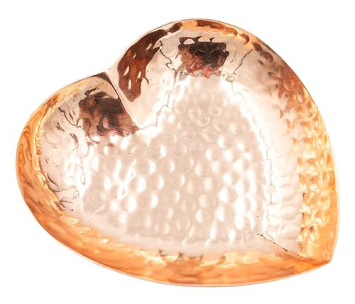 Copper Heart Shape Dish - Hand Hammered Pure Copper Dish - Heart Shaped Bowl for Mothers Day, Wedding, Anniversary, Valentines Day | Amazon (US)