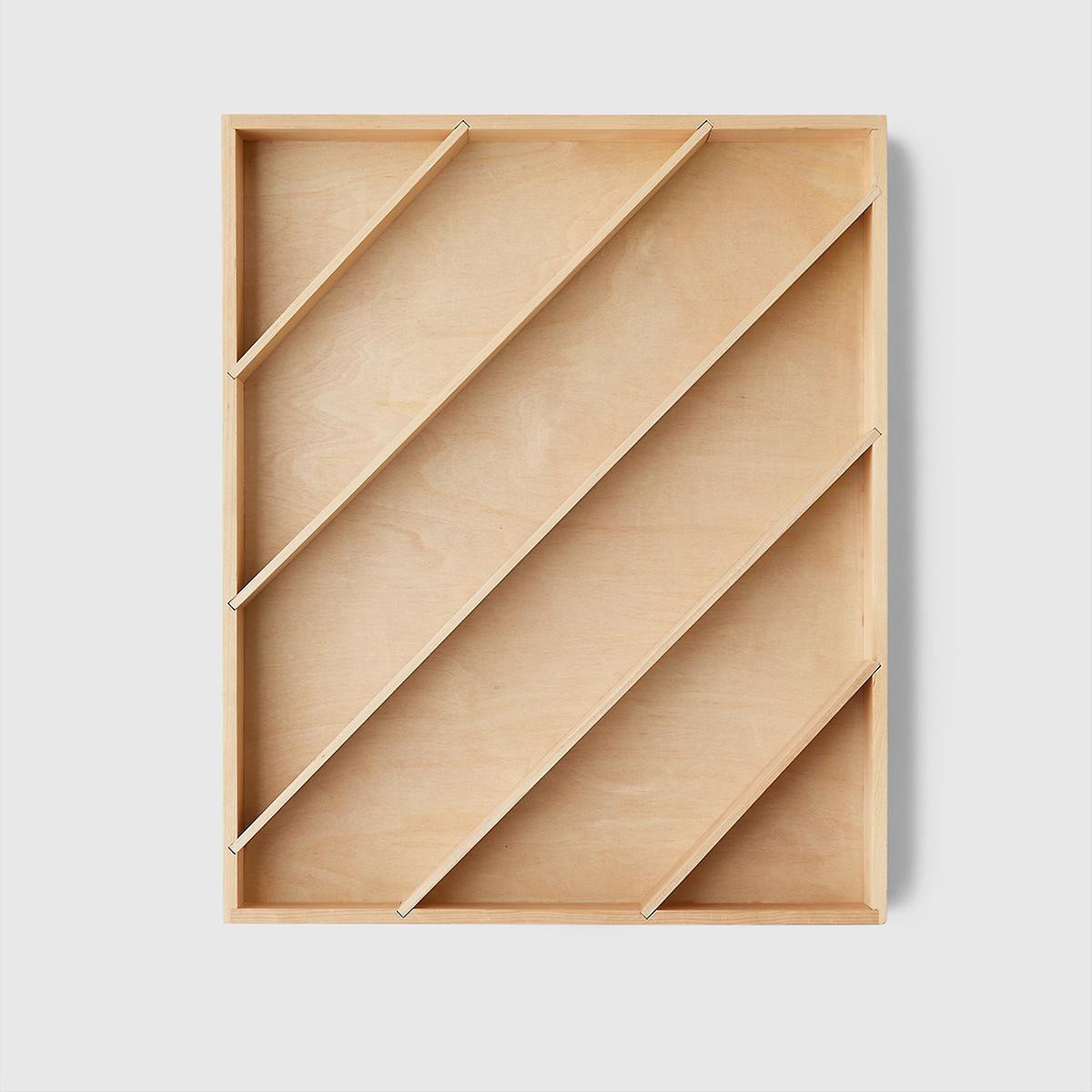 Marie Kondo Birch Wide Diagonal In-Drawer Organizer | The Container Store