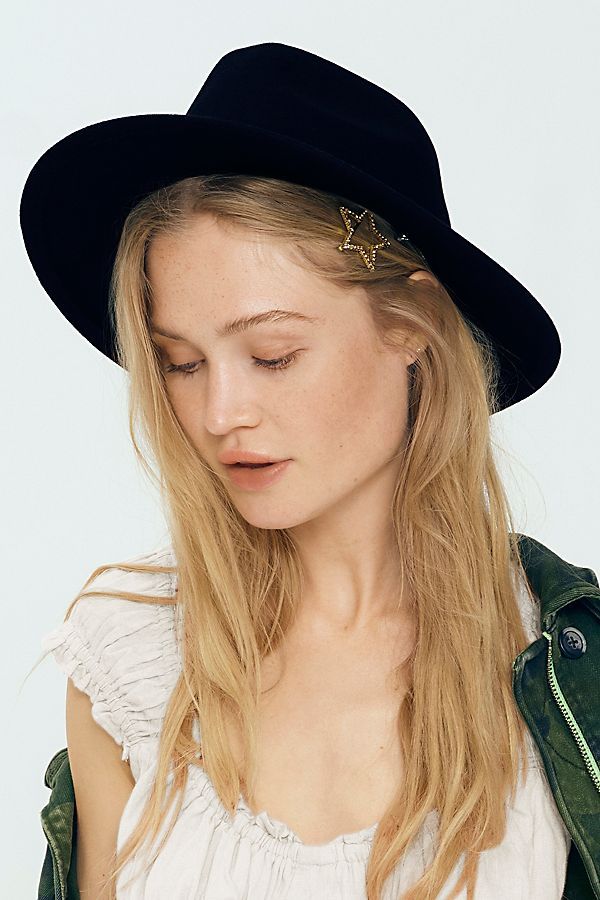 Wythe Leather Band Felt Hat | Free People (Global - UK&FR Excluded)