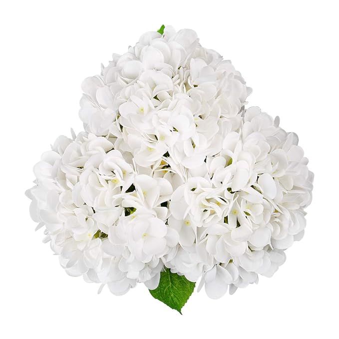 Artificial Hydrangea Silk Flowers for Wedding Bouquet, Flower Arrangements - 3 Stems Per Bundle (... | Amazon (US)