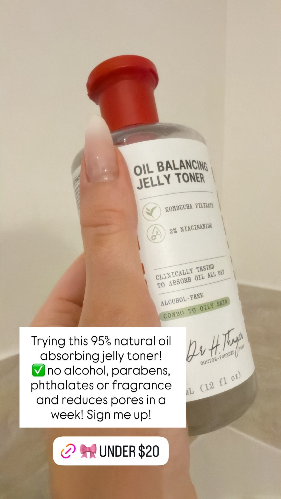 Jelly oil absorbing toner pore minimizer #oilcontrol 

#LTKbeauty