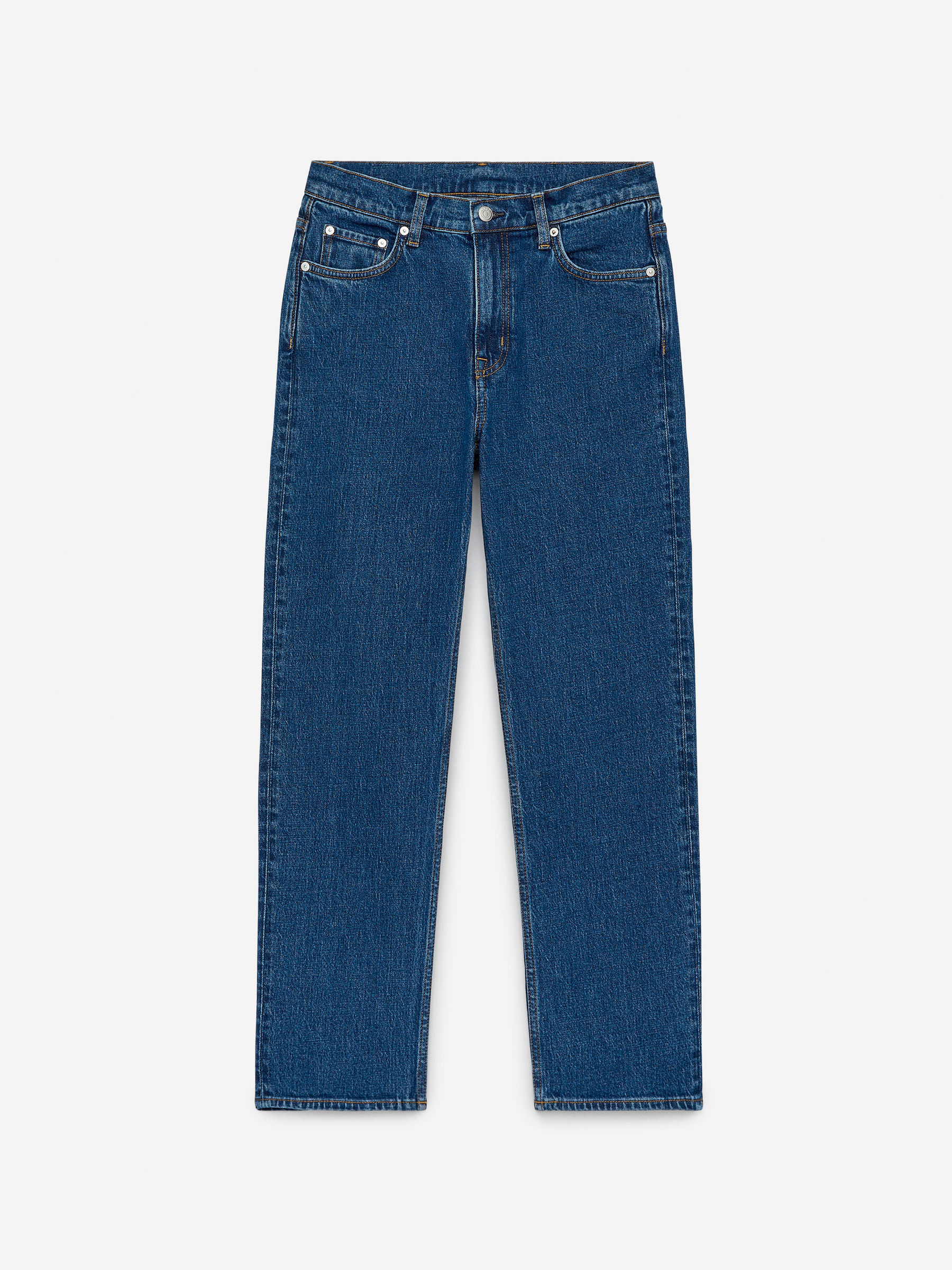 JADE CROPPED Slim Jeans – Mid Blue – Women – ARKET GB | Arket UK