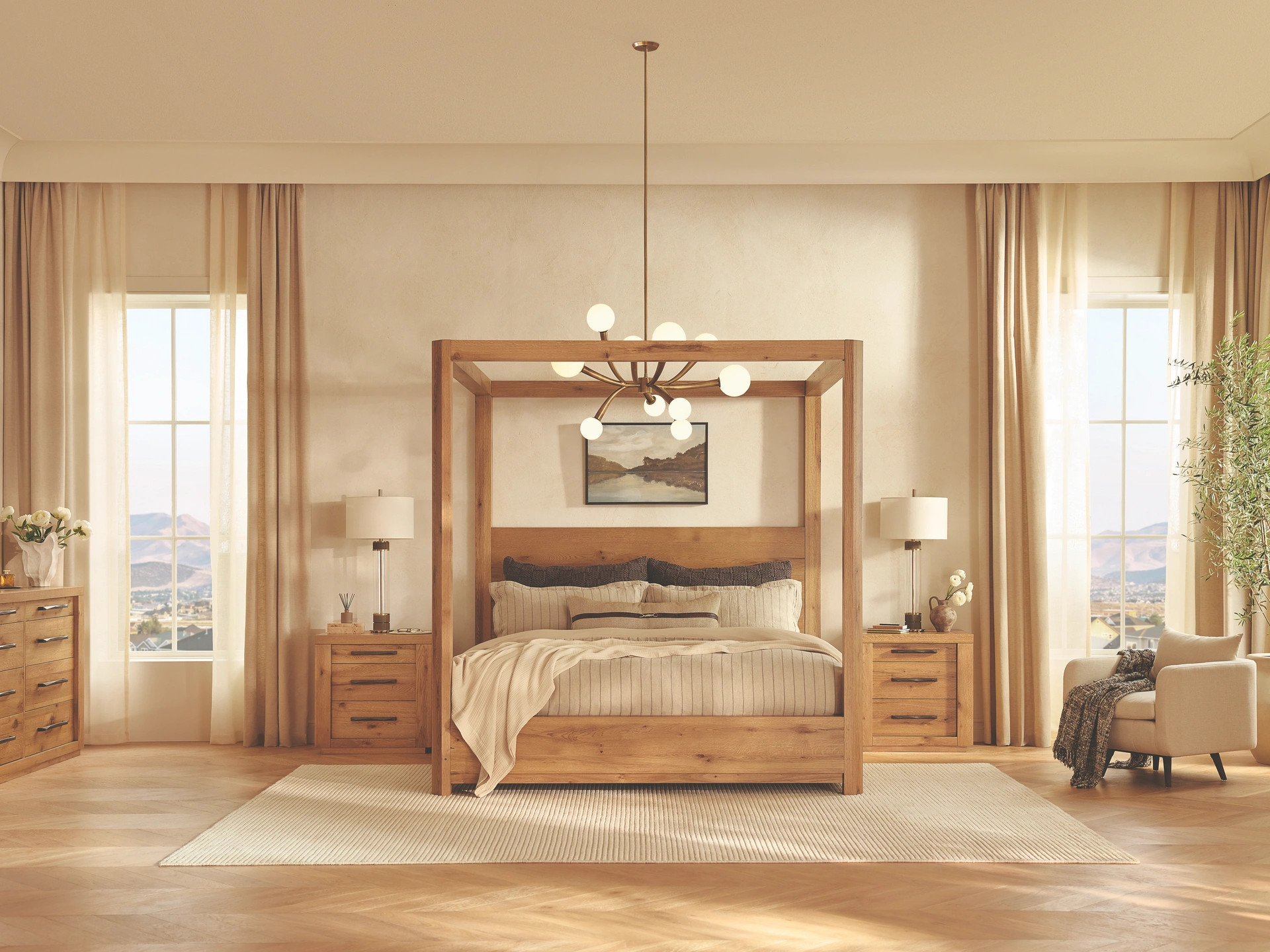 Bracken King Canopy Bed | Ashley