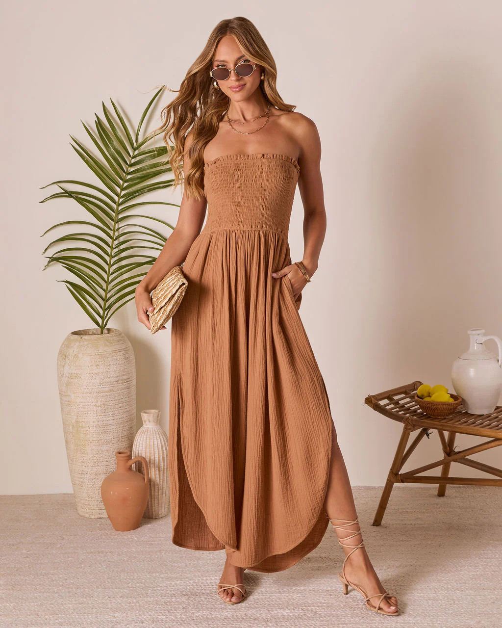 Resort State Strapless Jumpsuit | VICI