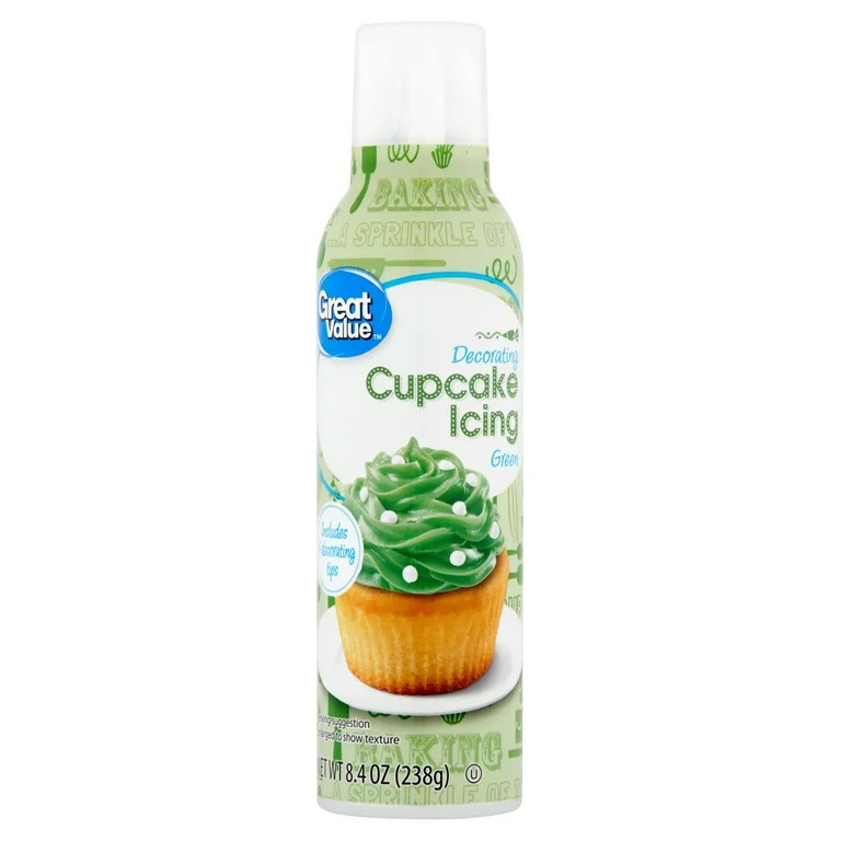 Great Value Green Decorating Cupcake Icing, 8.4 oz | Walmart (US)