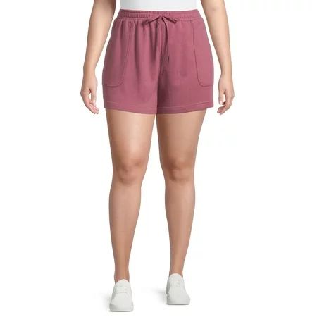 Terra and Sky Women s Plus Size Pull On Knit Shorts | Walmart (US)