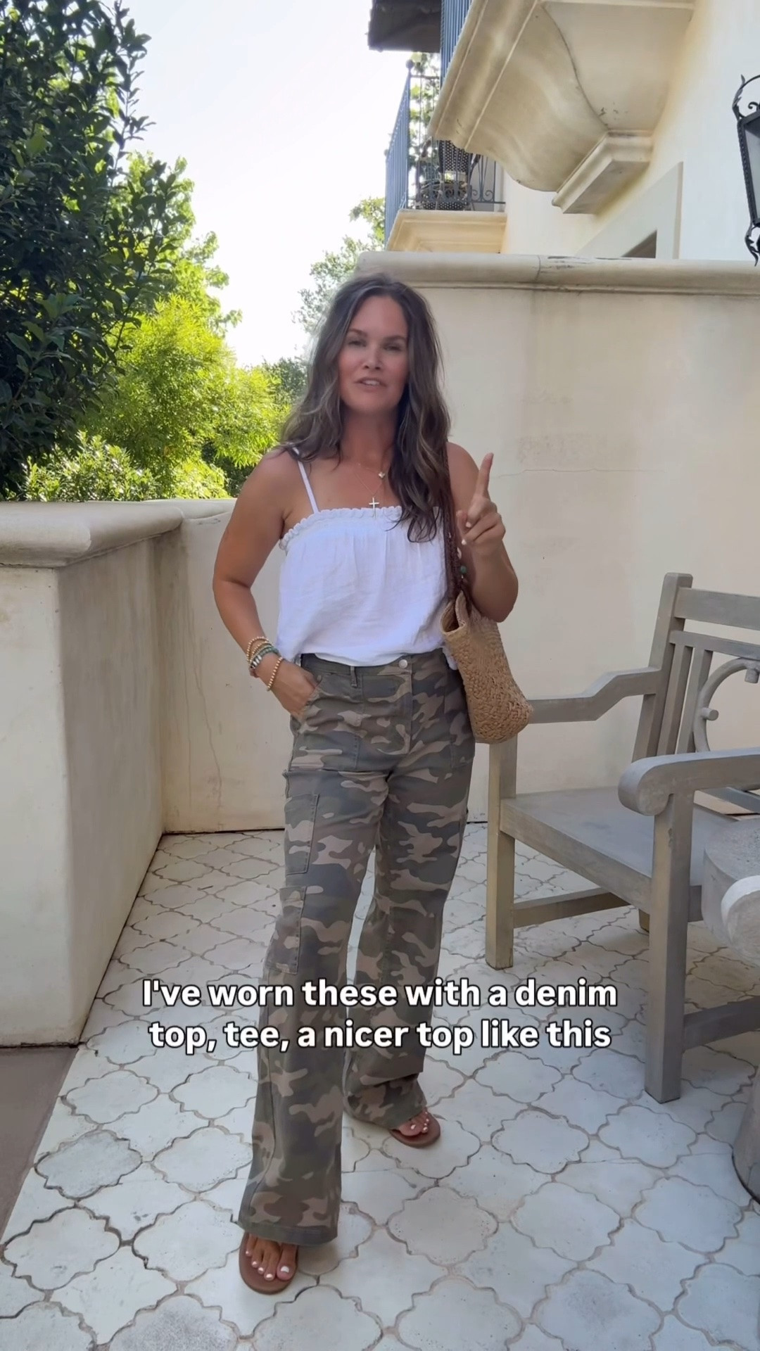 Love mixing basics with a fun pant! These camo pants are comfortable and look so cute with a simple tank

#LTKootd #LTKmomlife #LTKdayinmylife