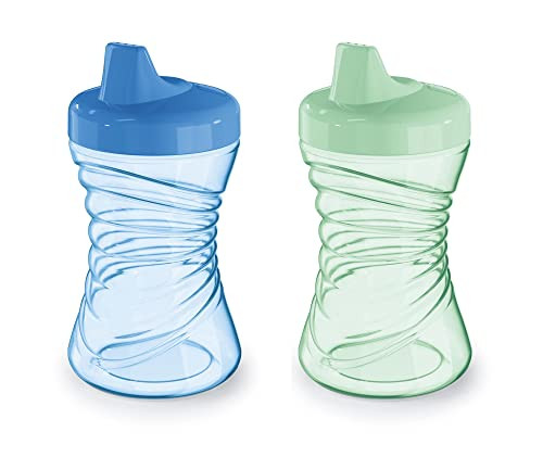 First Essentials by NUK Fun Grips Hard Spout Sippy Cup, 10 oz, 2-Pack (69729) | Amazon (US)