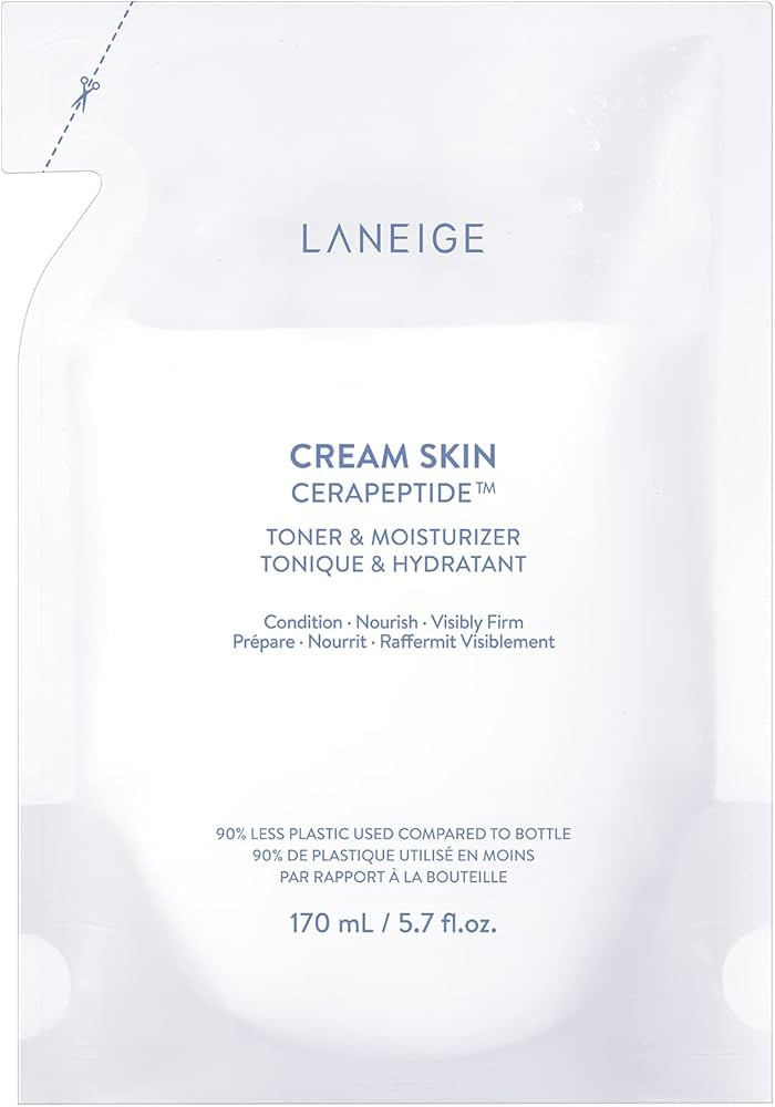 LANEIGE Cream Skin Toner & Moisturizer with Ceramides and Peptides: Soften, Moisturize, and Boost... | Amazon (US)