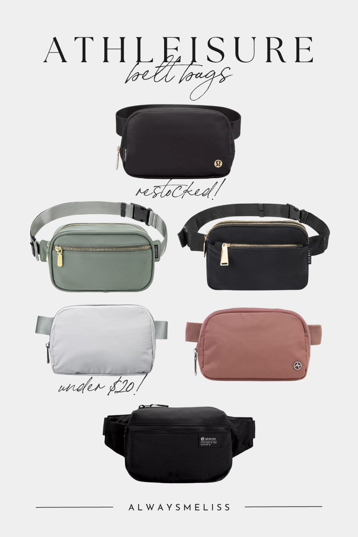 Belt bags, athleisure belt bags, athleisure bags, travel bags, lululemon belt bag restock, amazon belt bags, looks for less

#LTKfit #LTKitbag #LTKtravel