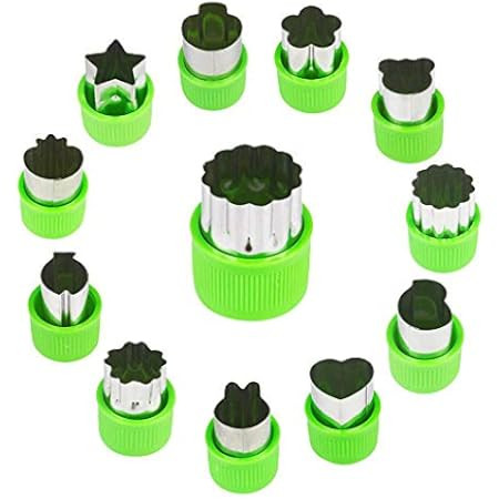 LENK Vegetable Cutter Shapes Set,Mini Pie,Fruit and Cookie Stamps Mold,Cookie Cutter Decorative Food | Amazon (US)