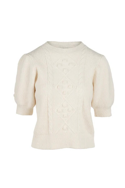 Cable Cleo Sweater - Ivory | Charlotte Brody