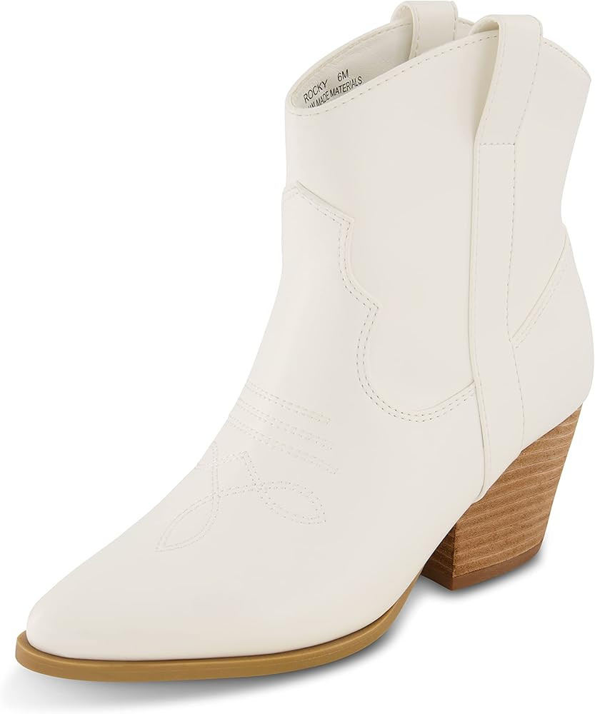 CUSHIONAIRE Women's Rocky Western boot with stitch detailing and Memory Foam padding, Wide Widths... | Amazon (US)