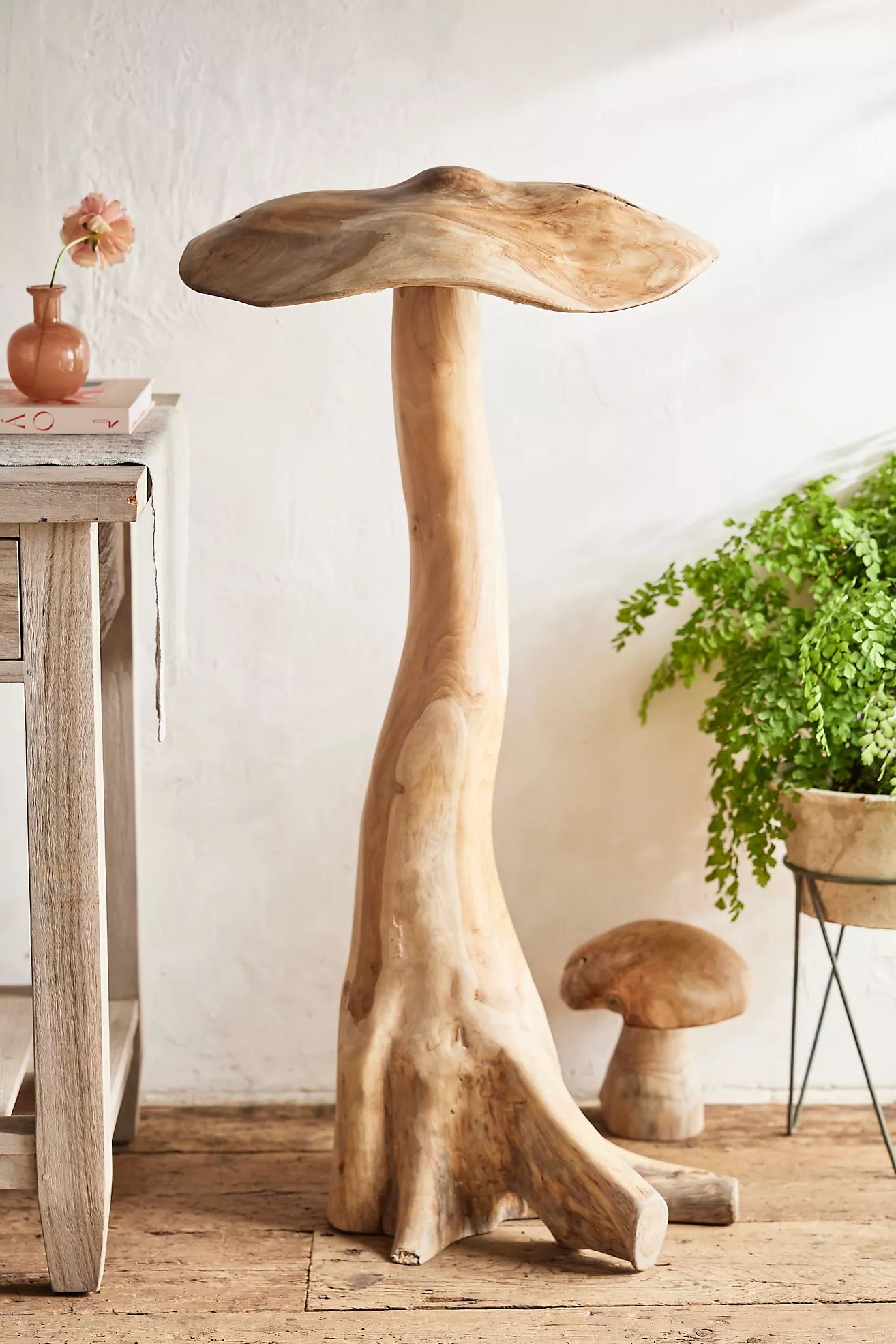 Teak Mushroom, Large | Anthropologie (US)