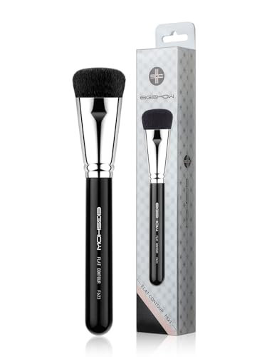 Contour Brush， EigshowBeauty Premium Synthetic Bristles Face Bronzer Brush, Flat makeup brush for Powder Cream Liquid Blending - Vegan & Cruelty-Free Foundation Brush | Amazon (US)