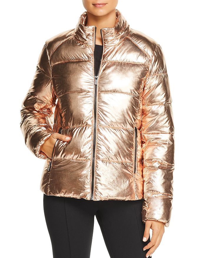 Marc New York Metallic Puffer Jacket Back to Results -  Women - Bloomingdale's | Bloomingdale's (US)