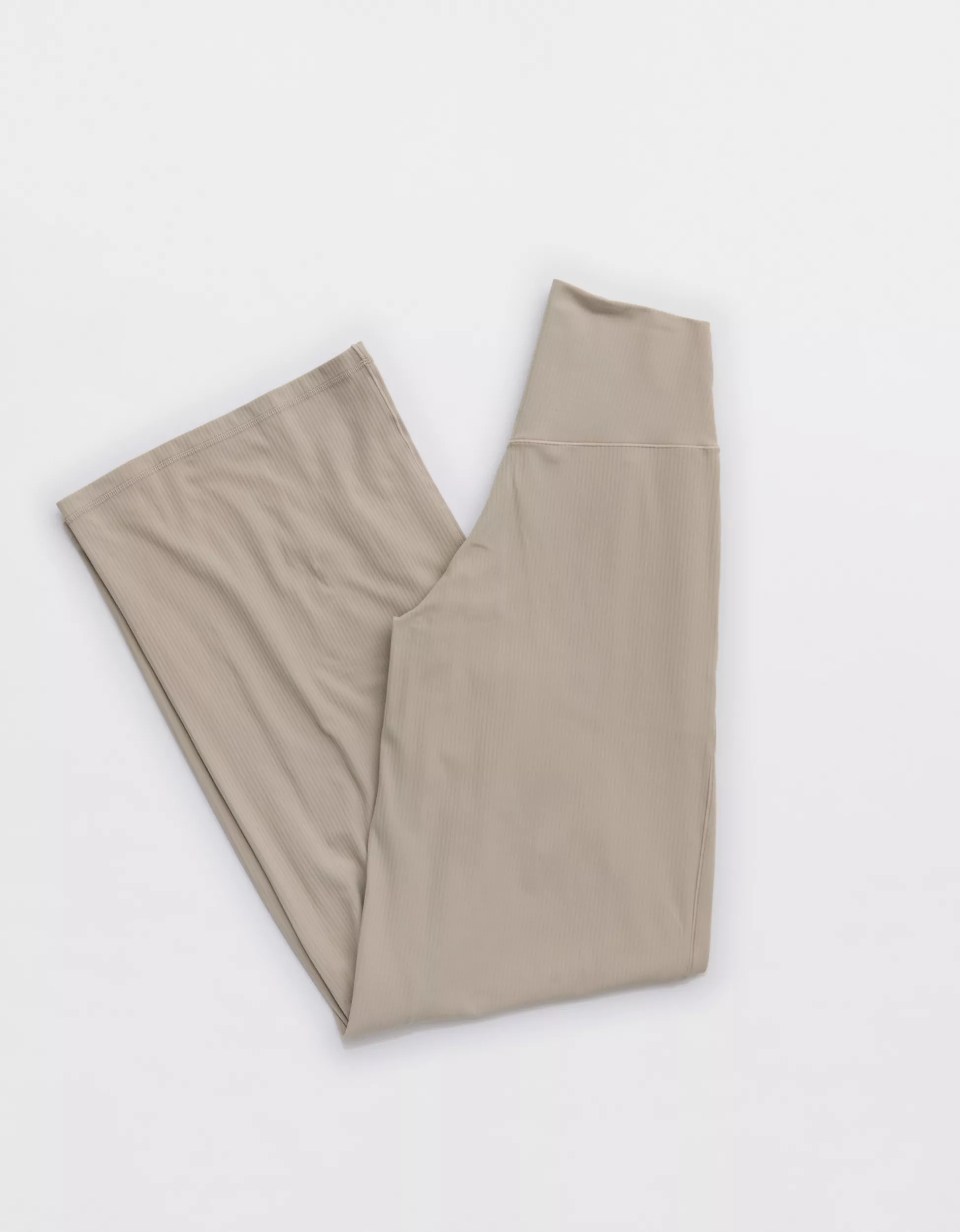 OFFLINE By Aerie Real Me XTRA Ribbed High Waisted Trouser | American Eagle Outfitters (US & CA)