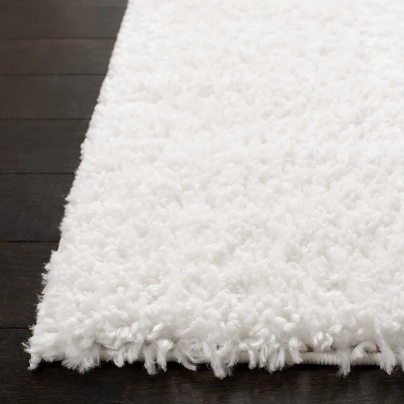 Jiang Shag White Area Rug | Wayfair North America