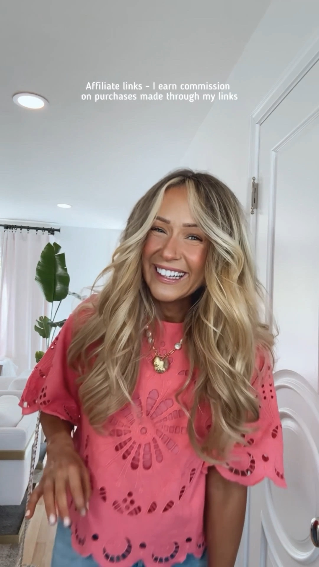 Affiliate links - I earn commission on purchases made through my links | spring outfit 2026
Nordstrom top
Pink embroidered top scallop hem
Zara jeans wide leg
Strappy sandals kitten heel 
Cute top and jeans outfit 