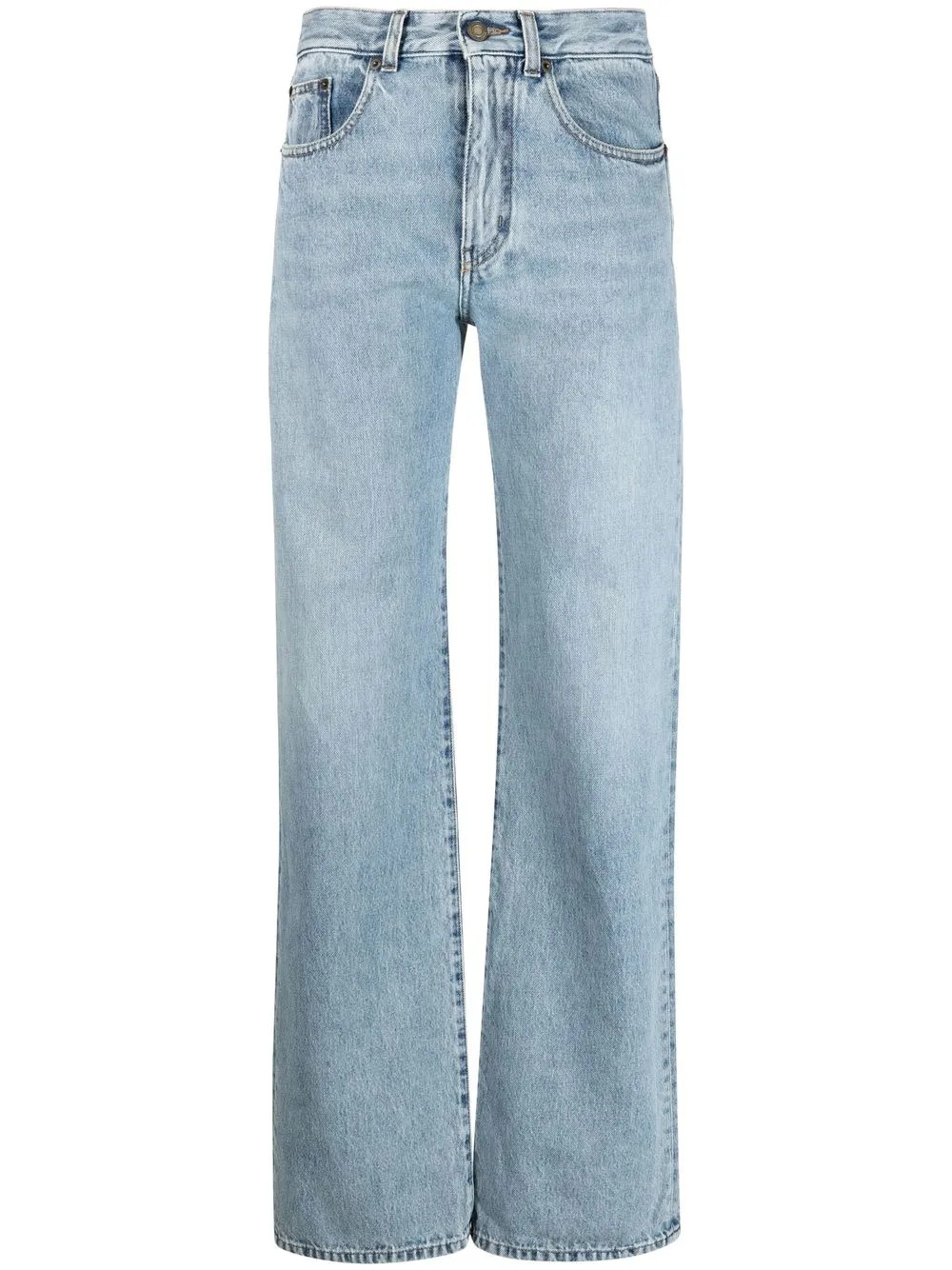 high-waisted straight-leg jeans | Farfetch Global