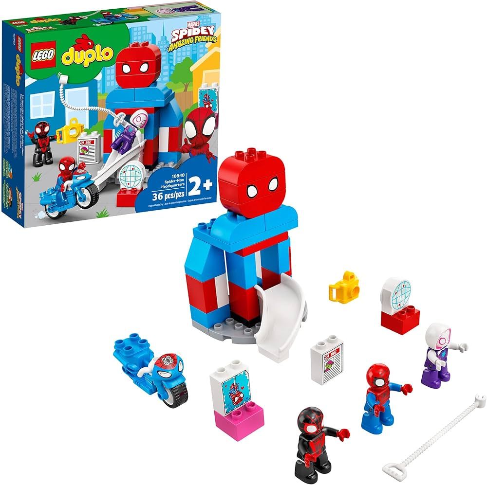 LEGO DUPLO Marvel Spider-Man Headquarters 10940 Spidey and His Amazing Friends TV Show Building T... | Amazon (US)