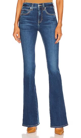 Beverly High Rise Skinny Flare in Bright Blue | Revolve Clothing (Global)