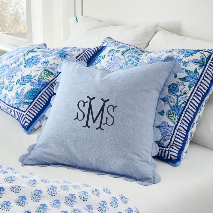 Scallop Pillow Cover | Pottery Barn Teen