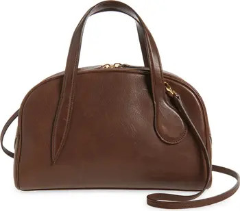 Mini Leather Bowling Crossbody Bag | Nordstrom