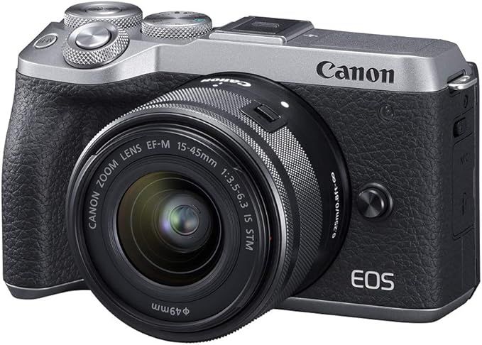 Canon EOS M6 Mark II Mirrorless Digital Compact Camera + EF-M 15-45mm F/3.5-6.3 is STM + EVF Kit,... | Amazon (US)