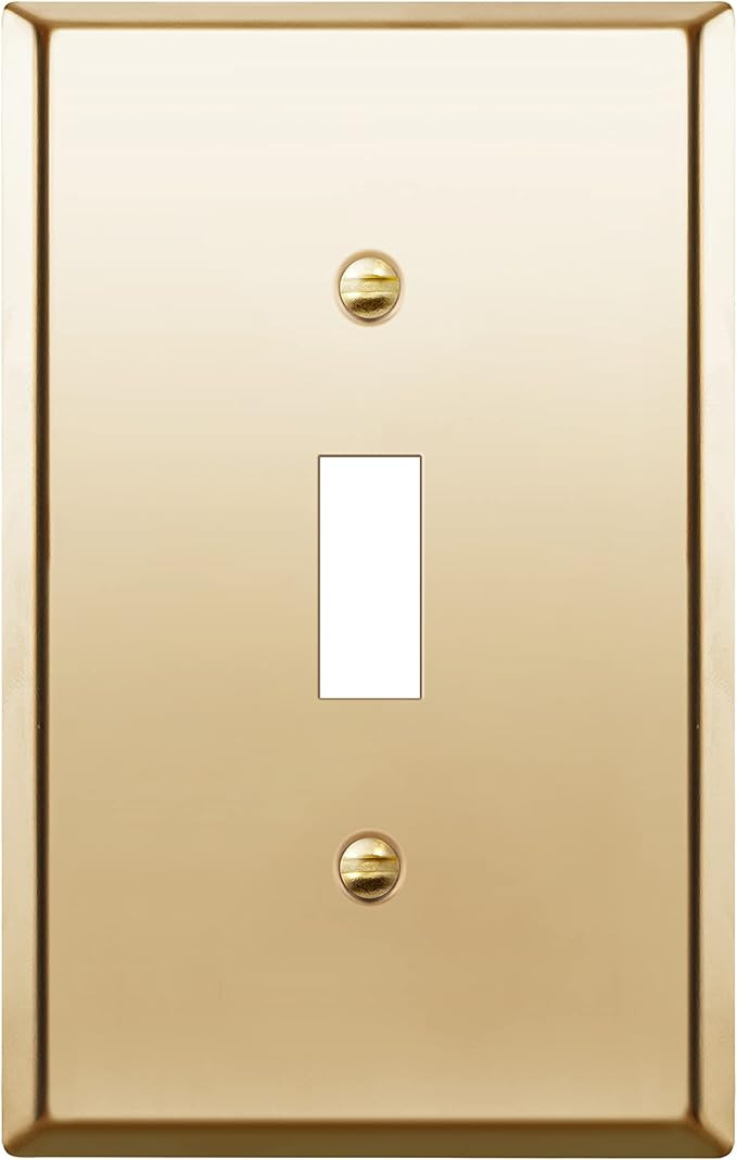 LIDER Toggle Light Switch Metal Wall Plate, Stainless Steel Switch Cover, Corrosion Resistant, Mi... | Amazon (US)
