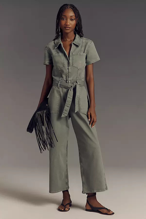 x Anthropologie Fit For Success Utility Crop Jumpsuit | Anthropologie (US)