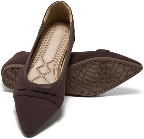 Alicegana Dressy Casual Flats for Women: Comfort Pointed Toe Business Shoes | Amazon (US)
