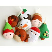 Felt Christmas Garland Kit Diy Holiday Decorations | Etsy (US)